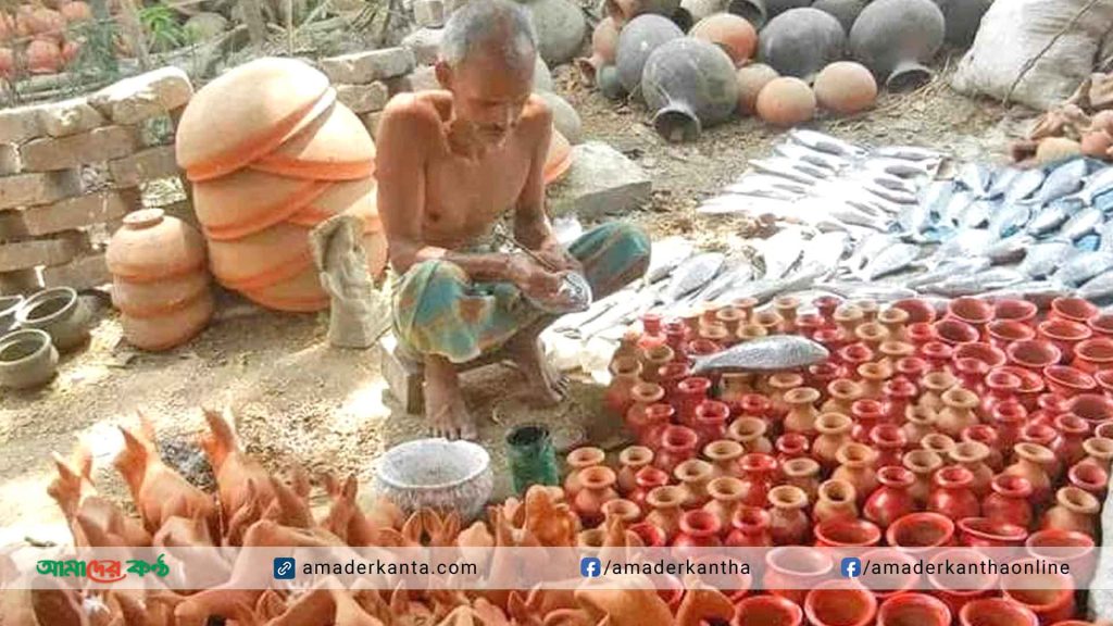 ব্যাস্ত হয়ে পড়েছেন পিরোজপুরের কাউখালীর মৃৎশিল্পীরা