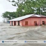 অস্বাভাবিক জোয়ারের পানিতে প্লাবিত পটুয়াখালীর নিম্নাঞ্চল