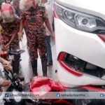 ঢাকা-বরিশাল মহাসড়কে বাস চাপায় প্রাণ গেল বাইক আরোহীর